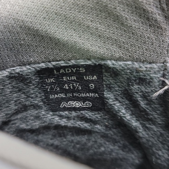 Asolo Alliance GTX Hiking Boots Waterproof GORE-TEX Green Gray Trail size 9 - Picture 9 of 9